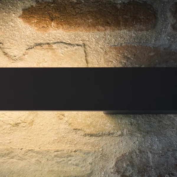 Ideal Lux - Aplică LED de exterior LINEA 20W/230V, CRI 90, 104 cm, IP54, neagră