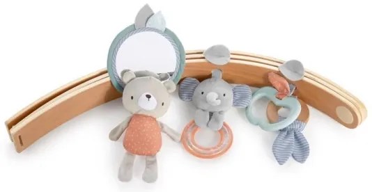 Pătură de joacă pentru bebeluși LOAMY verde-mentă/gri Ingenuity