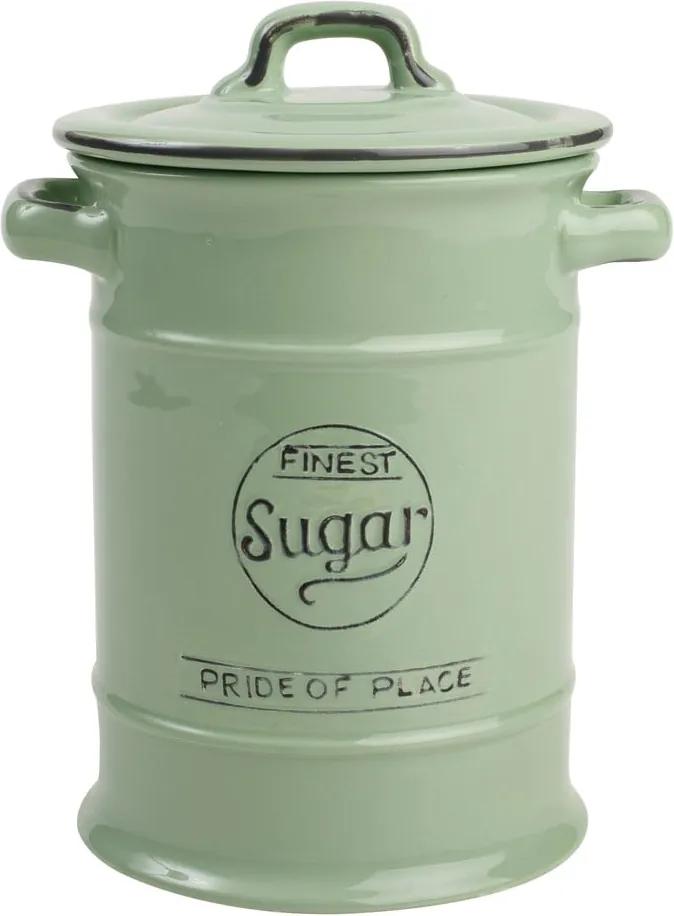 Recipient ceramic pentru zahăr T&G Woodware Pride of Place, 1,25 l, verde