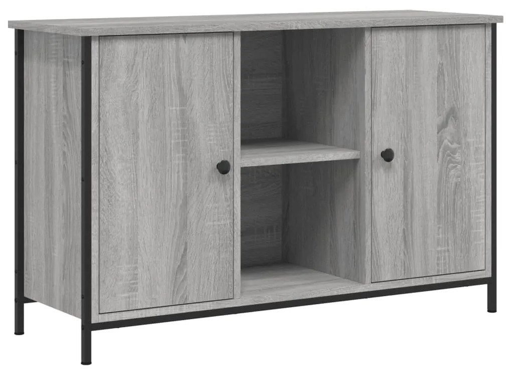 832781 vidaXL Comodă TV, gri sonoma, 100x35x65 cm, lemn compozit