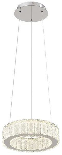 Lustră LED dimabilă pe cablu Globo 67162-30 MUCKY LED/30W/230V d. 30 cm + telecomandă