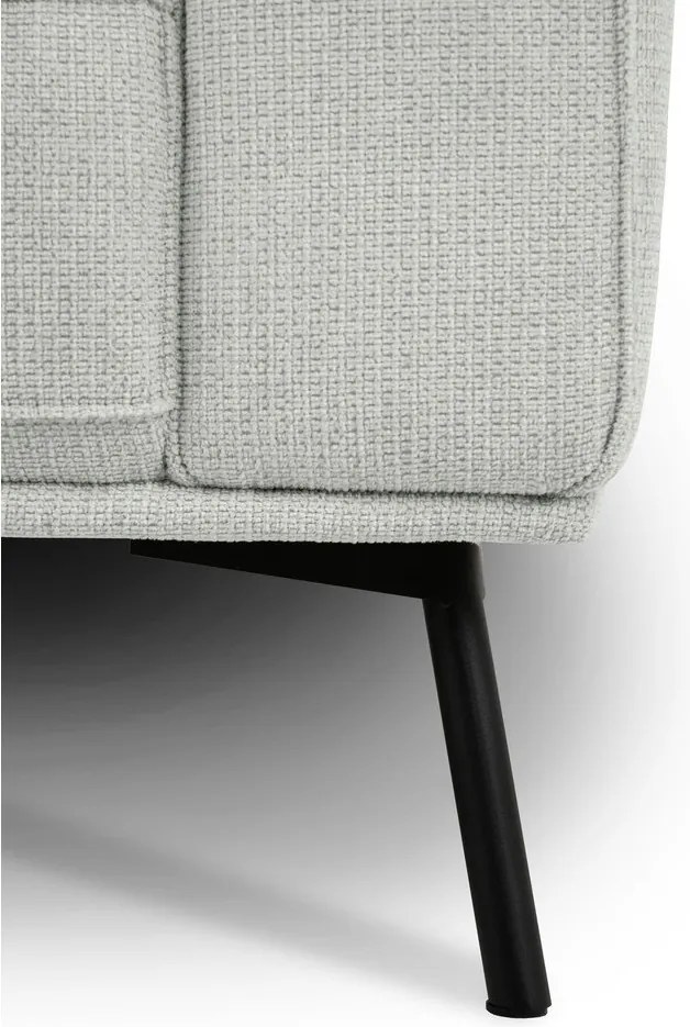 Colțar gri deschis cu tapițerie din chenille (cu colț pe partea stângă/în formă de ”L”) Amsterdam – Scandic