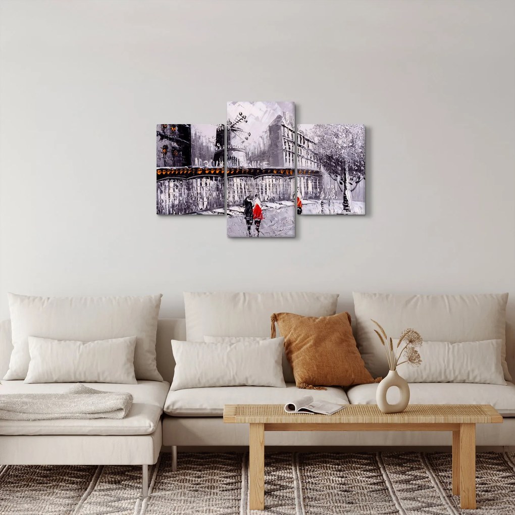 Tablou - Pictură în ulei a orașului II. (90x60 cm)