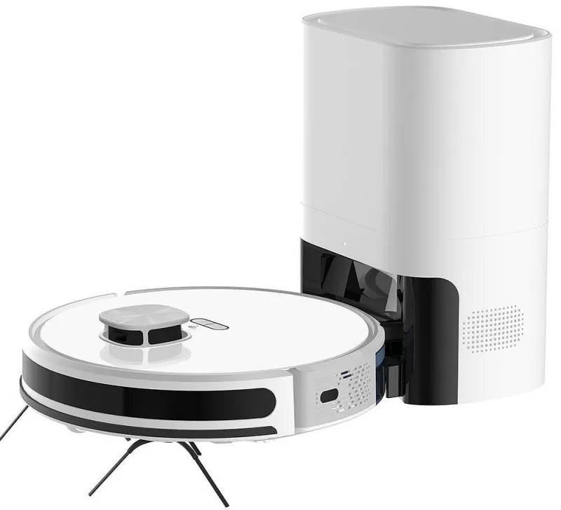 Aspirator roboti cu autogolire MAGNUM MAX, Li-ion 3200 mAh, 42W, SMART, 3000 Pa, 0.24 l, Wi-Fi, Control vocal, Curatare uscata si umeda, Programare, HEPA, Recunoastere camera, Alb