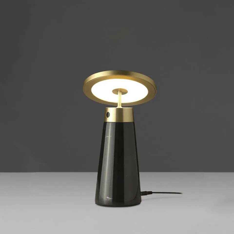 Veioza, Lampa de masa design LUX LED dimabil Marquina marble black