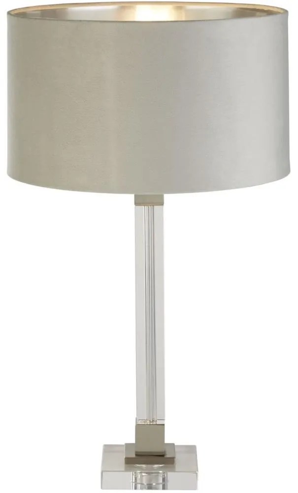 Lampă de masă Searchlight EU67521GY SCARBOROUGH 1xE27/60W/230V gri