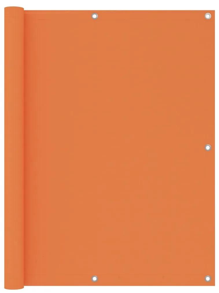 Paravan de balcon, portocaliu, 120 x 500 cm, tesatura oxford Portocaliu, 120 x 500 cm