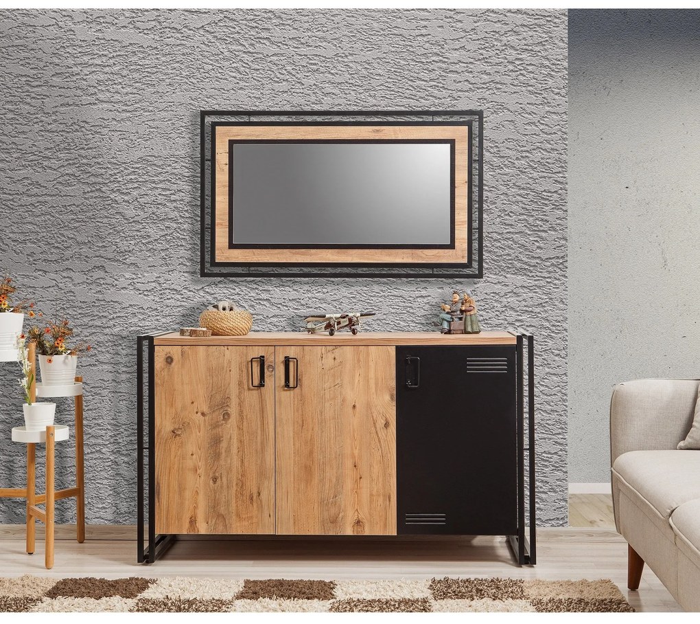 Consolă Cosmo Nora Atlantic Pine Negru