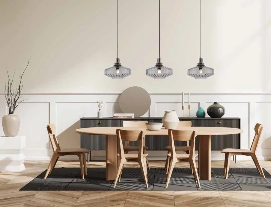 Lustra suspendata design decorativ Zenia 3L fumurie