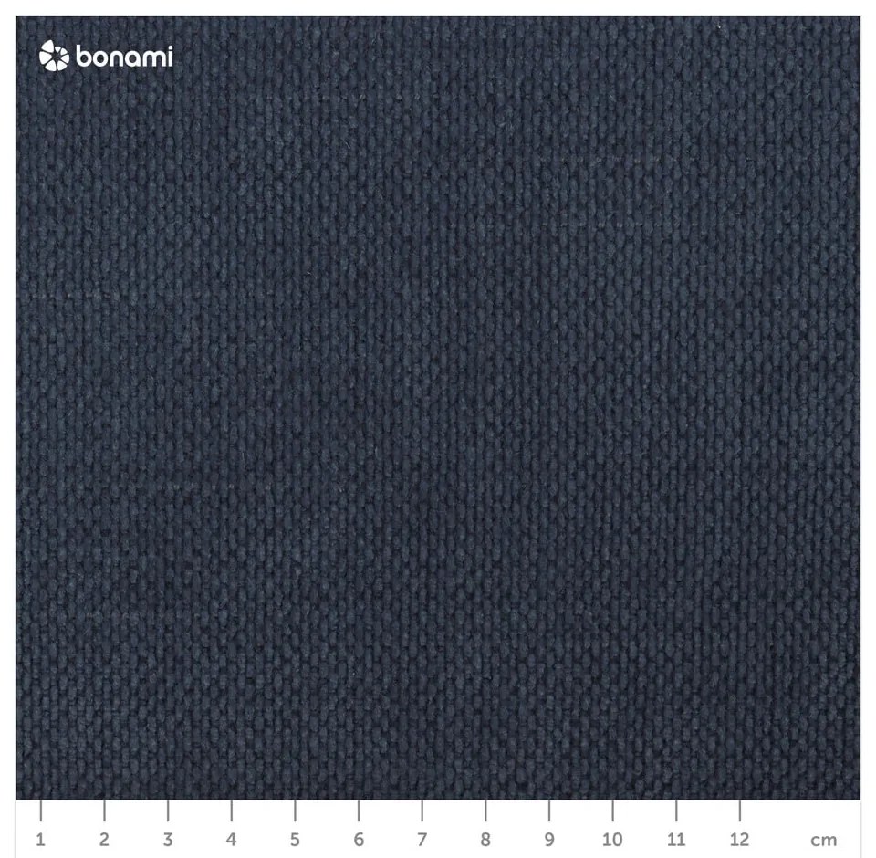 Pat matrimonial albastru închis tapițat cu spațiu de depozitare și somieră 160x200 cm Jagna – Bobochic Paris