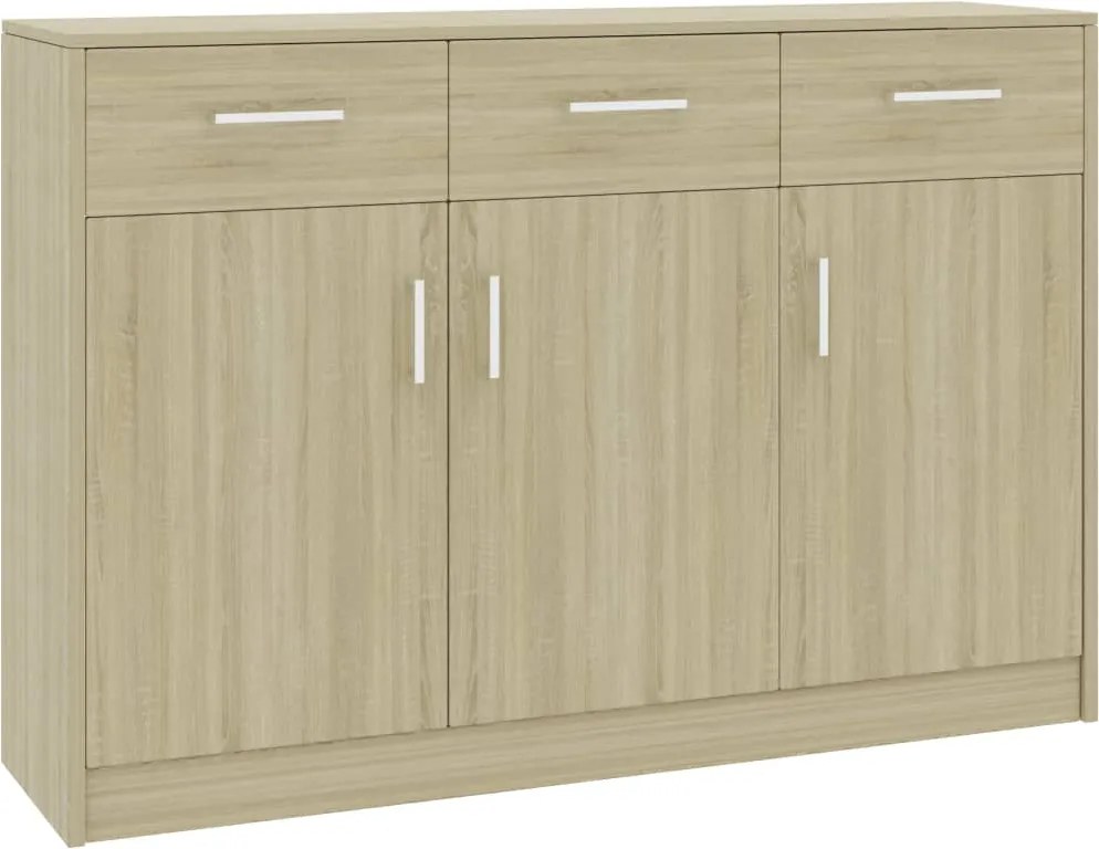 Servanta, culoare stejar Sonoma, 110 x 34 x 75 cm, PAL