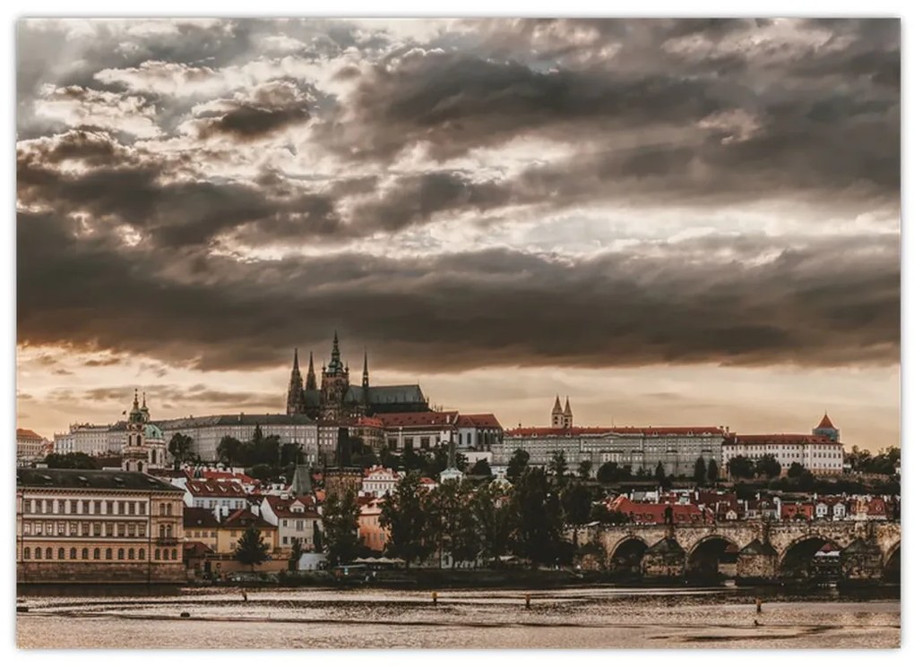 Tablou - Praga înnorită (70x50 cm)