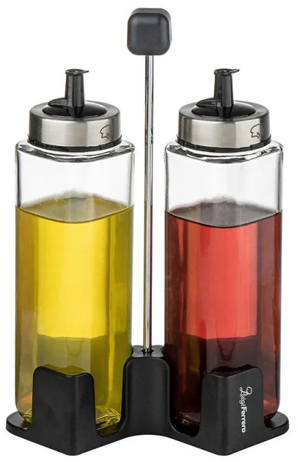 Luigi Ferrero Rome FR-7903R, 270 ml, 3 bucăți, Sticlă, Oțel inoxidabil, Transparent/inox