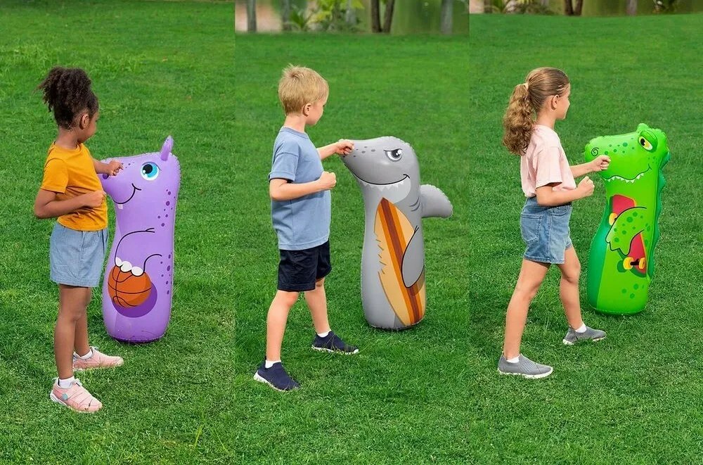 Bestway Sac de box gonflabil Shark, 89 cm