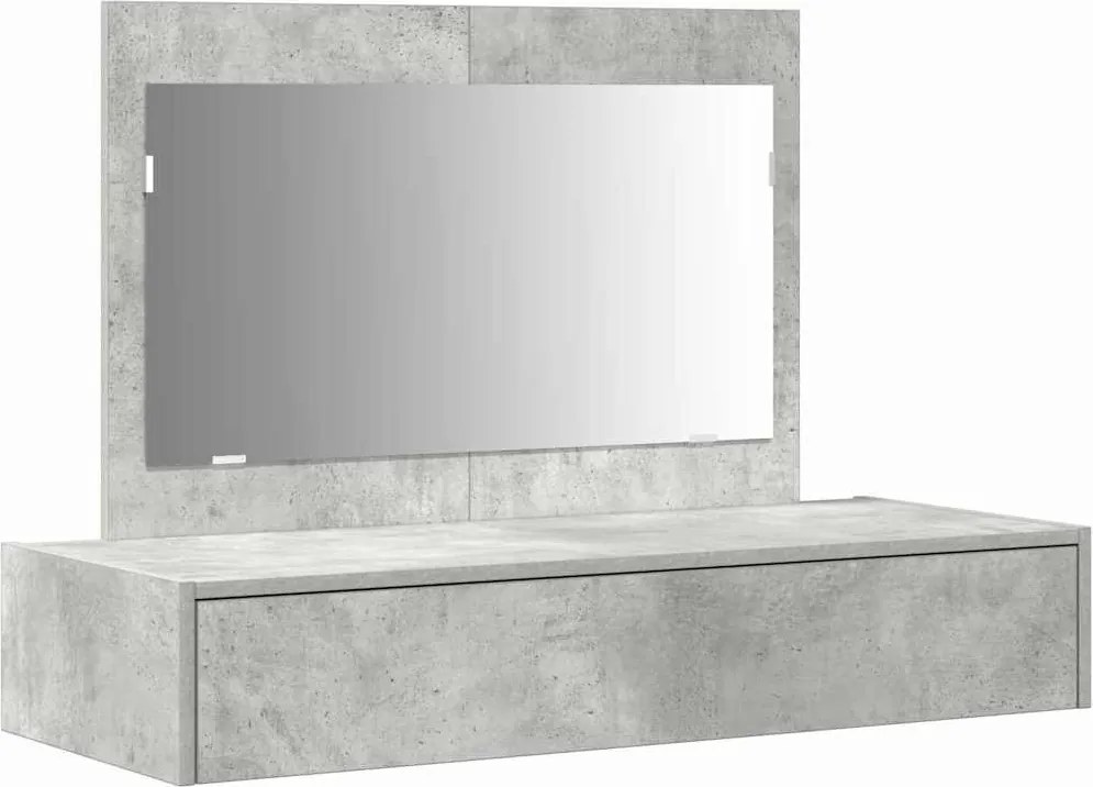 vidaXL Masă de Machiaj cu sertar Gri 100 x 40 x 70 cm Lemn compozit