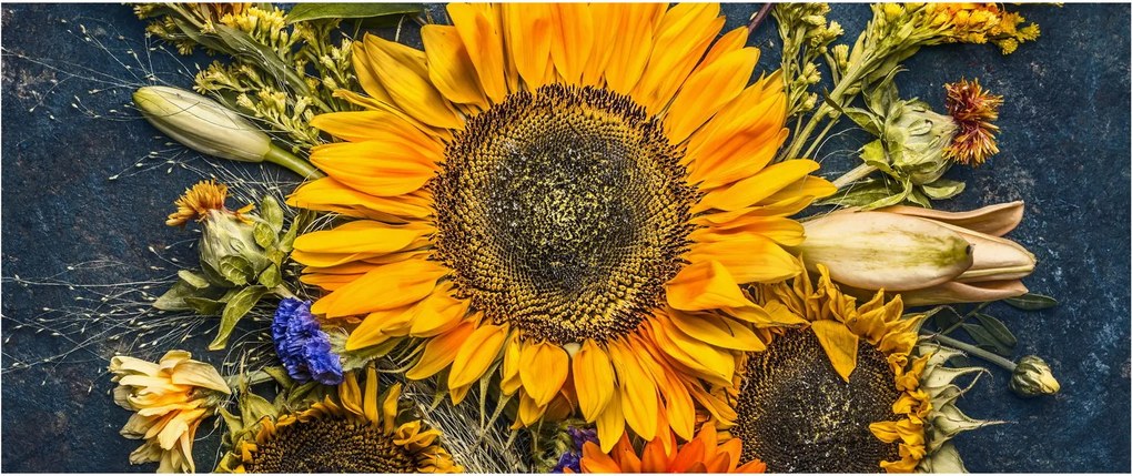 Tablou - Flori de toamnă (120x50 cm)