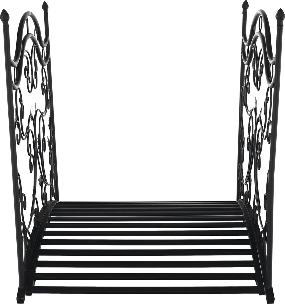 Pod decorativ de grădină, metal negru, RENAL