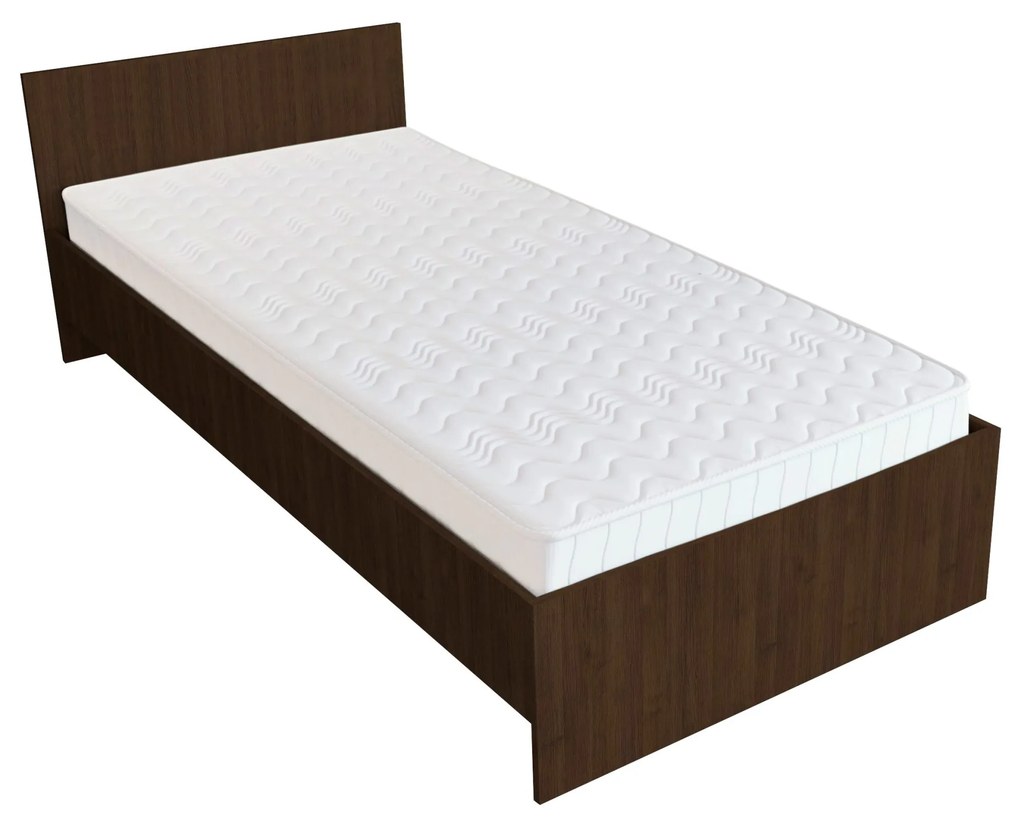 Pat Remi, 200 x 90 cm, saltea spuma inclusa, Wenge