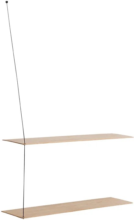 Poliță "Stedge", 80 x 22 cm, 4 variante - Woud Variantă: stejar deschis la culoare