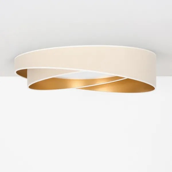 BRILAGI- plafonieră LED VELVET TWIST LED/24W/230V 4000K Ø 55 cm alb/auriu