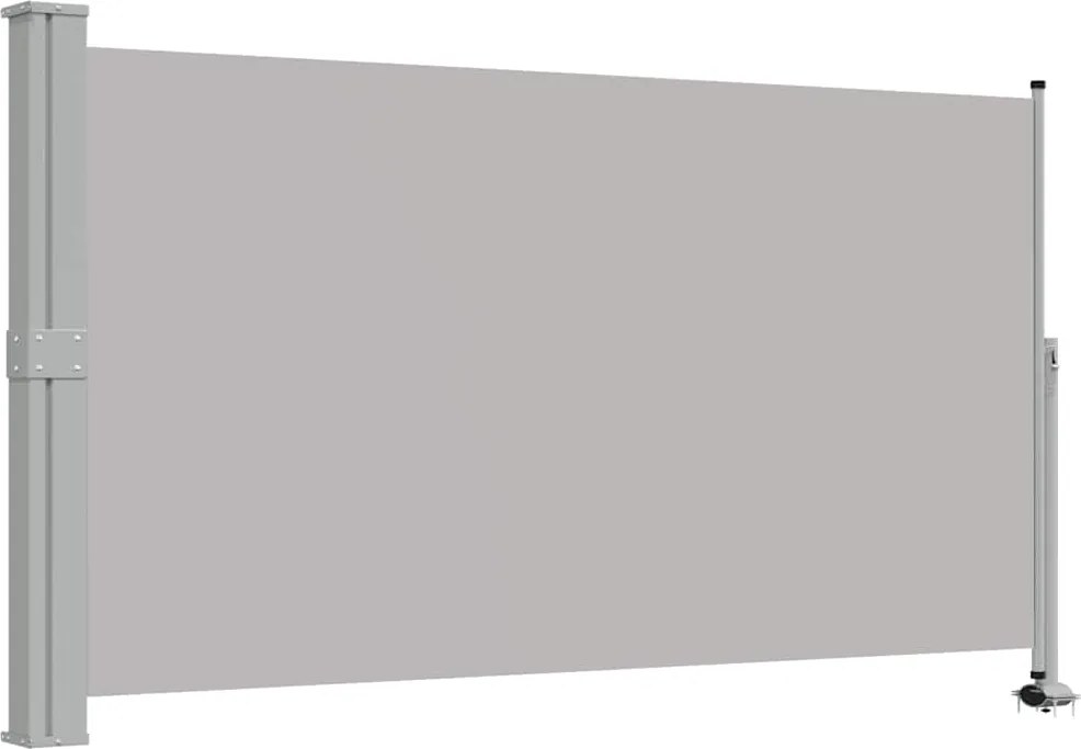 vidaXL Copertină laterală retractabilă de terasă, gri, 140 x 300 cm