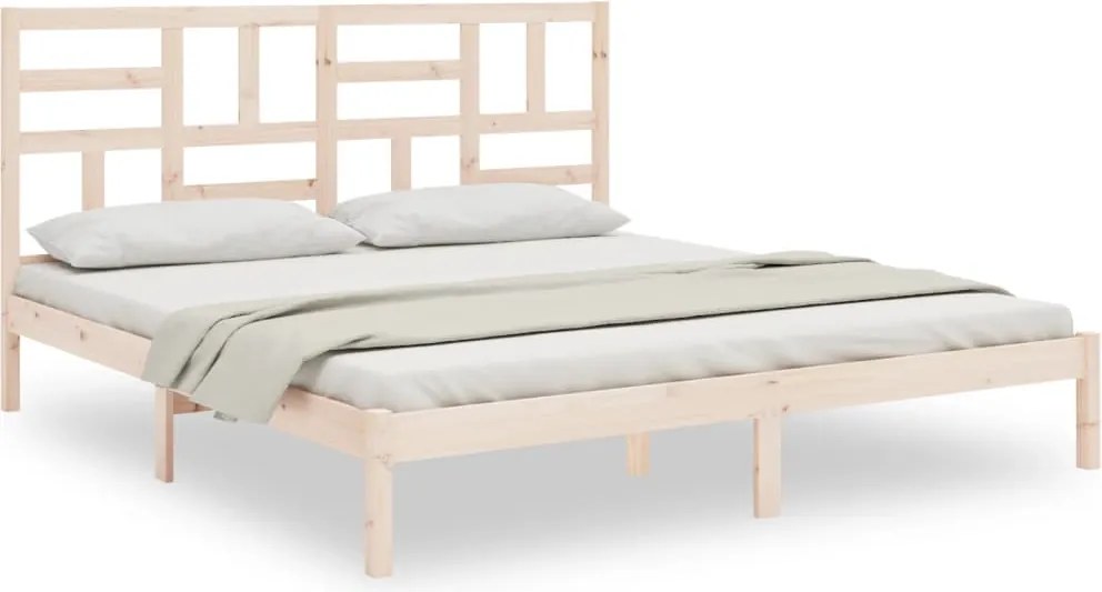 vidaXL Cadru de pat fără saltea, 180x200 cm, lemn masiv