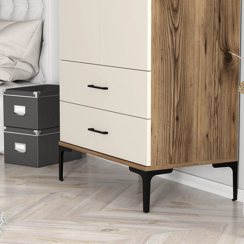 Dulap de haine Kiara T (Nuc + Crem). 1088334