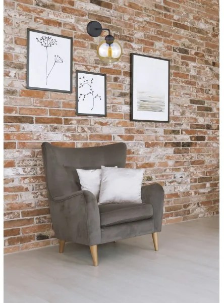 Aplică MELLE BLACK 1xE27/60W/230V