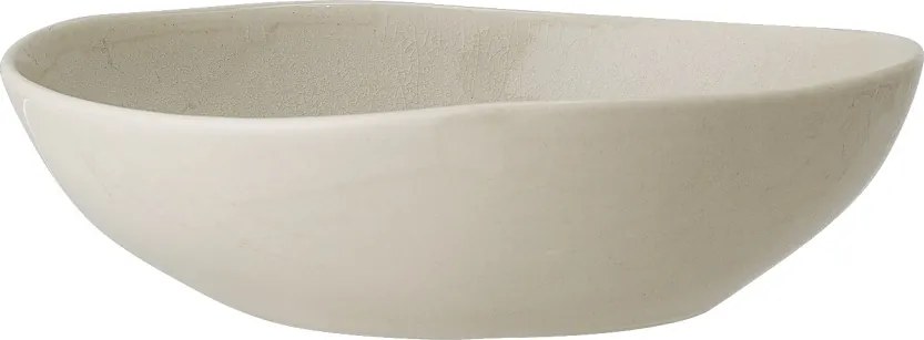 Farfurie adâncă din ceramică cu motiv floral aplicat manual, D21×H6 cm, 1000 ml, „Bea"