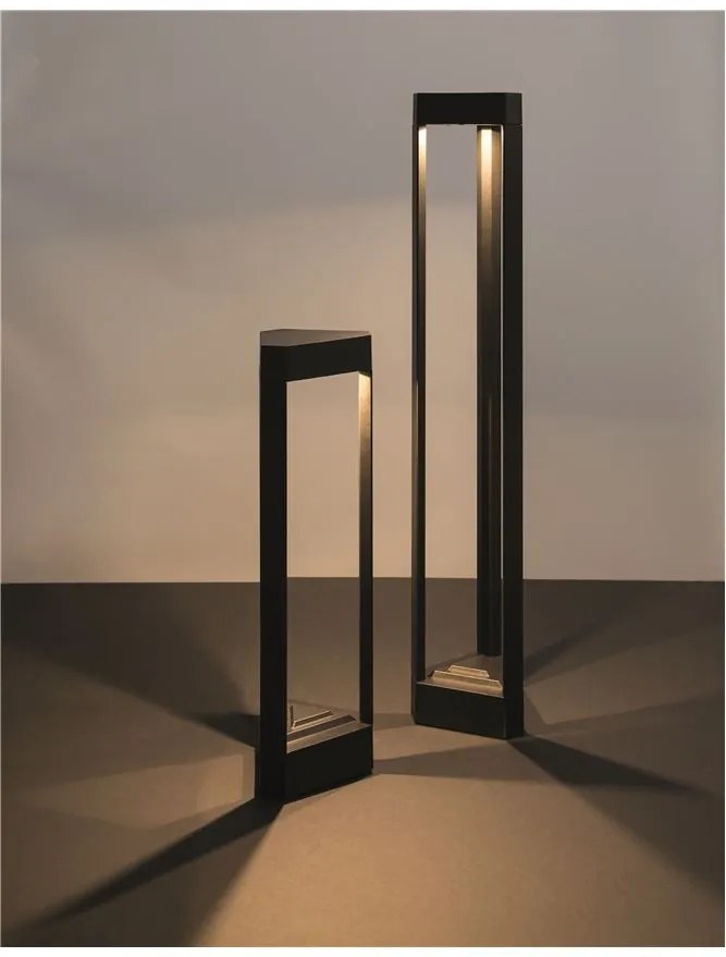 Stalp LED modern pentru iluminat exterior IP54 PAX H-80cm