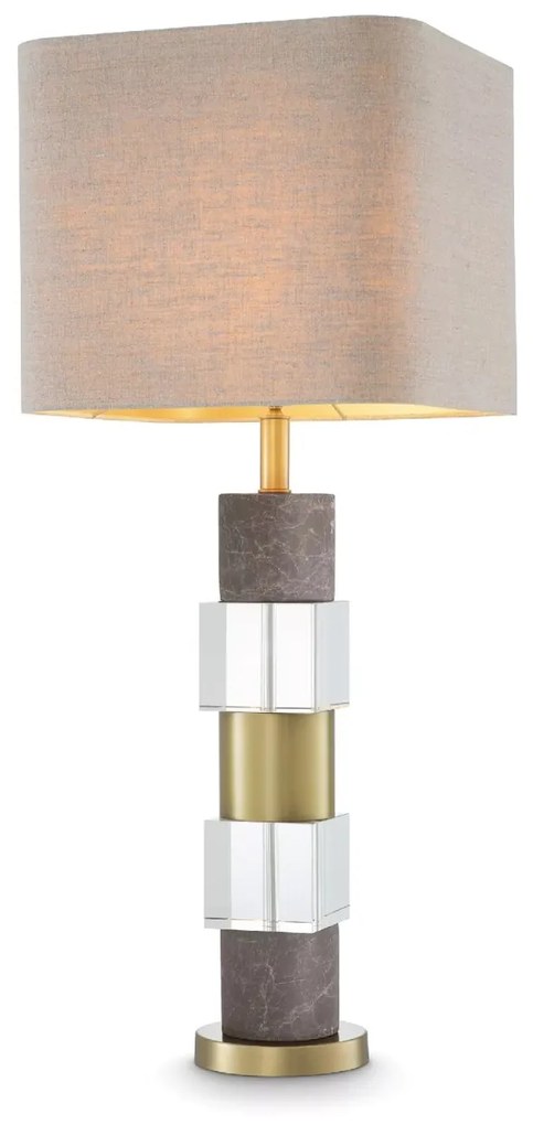 Veioza/ lampa de masa LUX Cullingham, alama antic/ gri