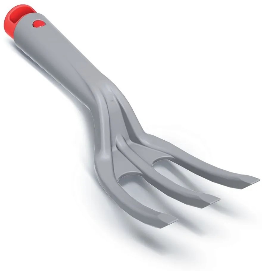 Cultivator de gradina manual II, plastic ABS, gri