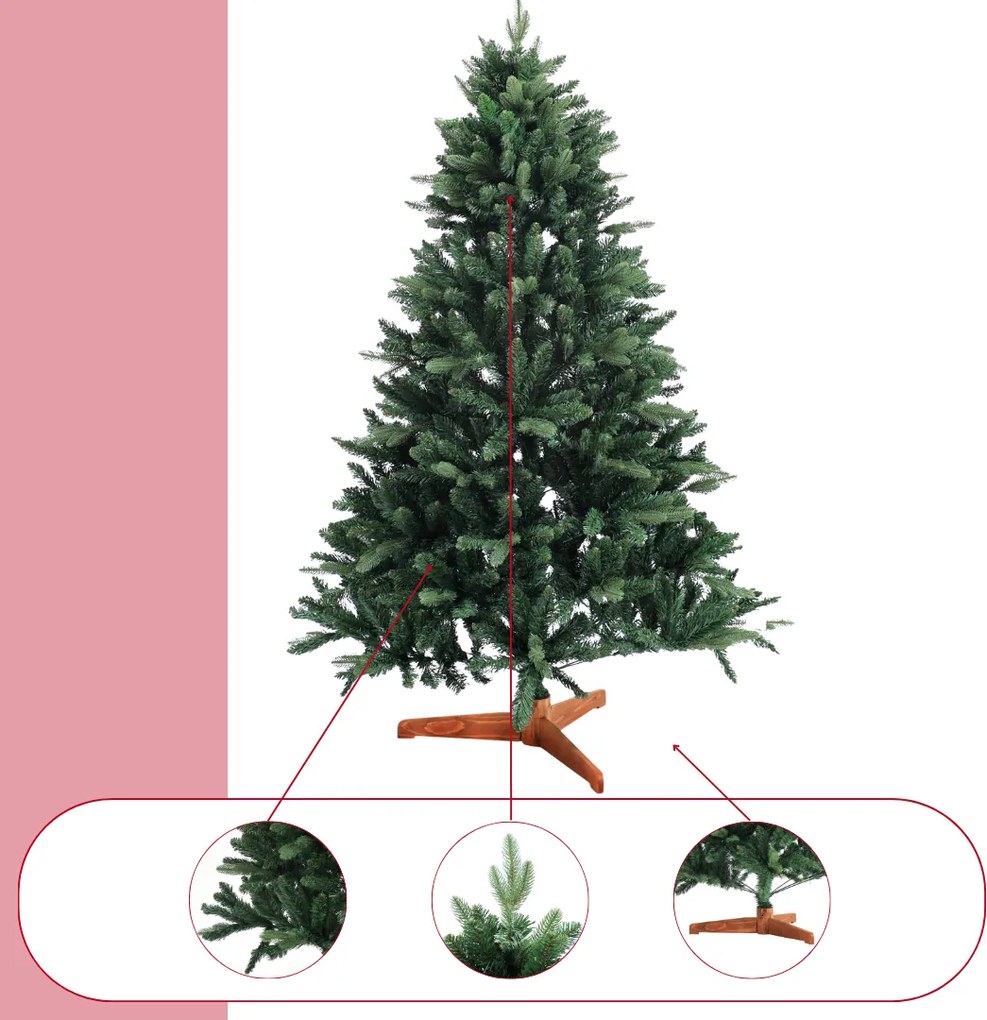 Brad de Crăciun artificial FROST, 180 cm, verde Casaria