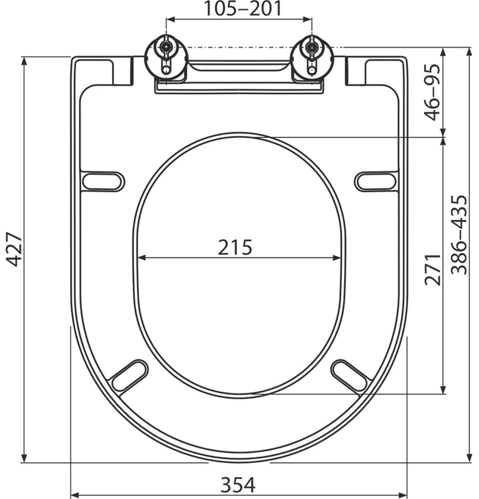 Capac wc soft close alb Alcaplast 674