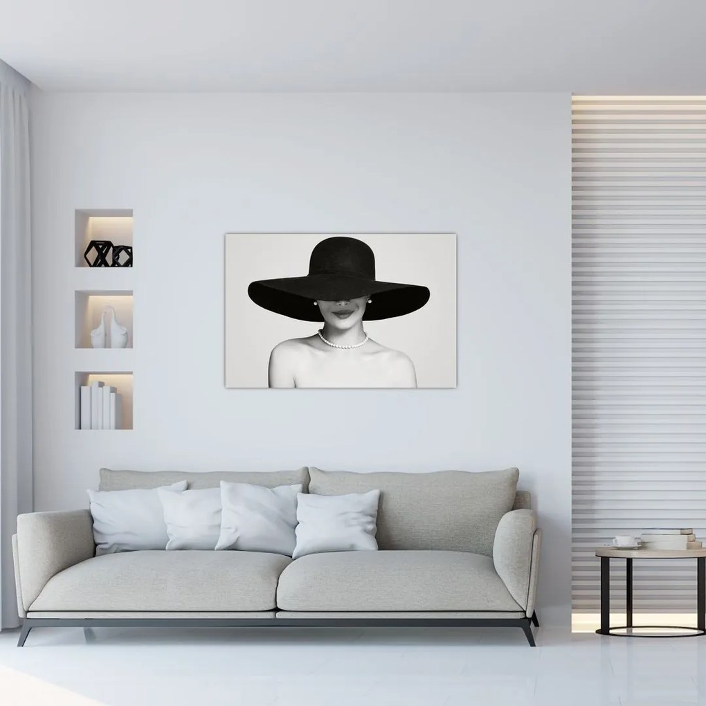 Tablou - Femeia cu pălărie (90x60 cm)