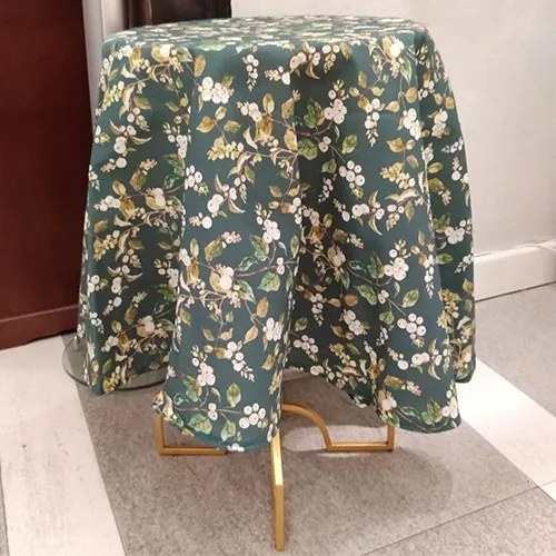 Fata de masa rotunda Vique verde 140 cm