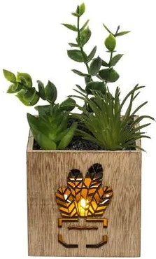 Planta artificiala in ghiveci cu iluminare LED 7,5x15 cm