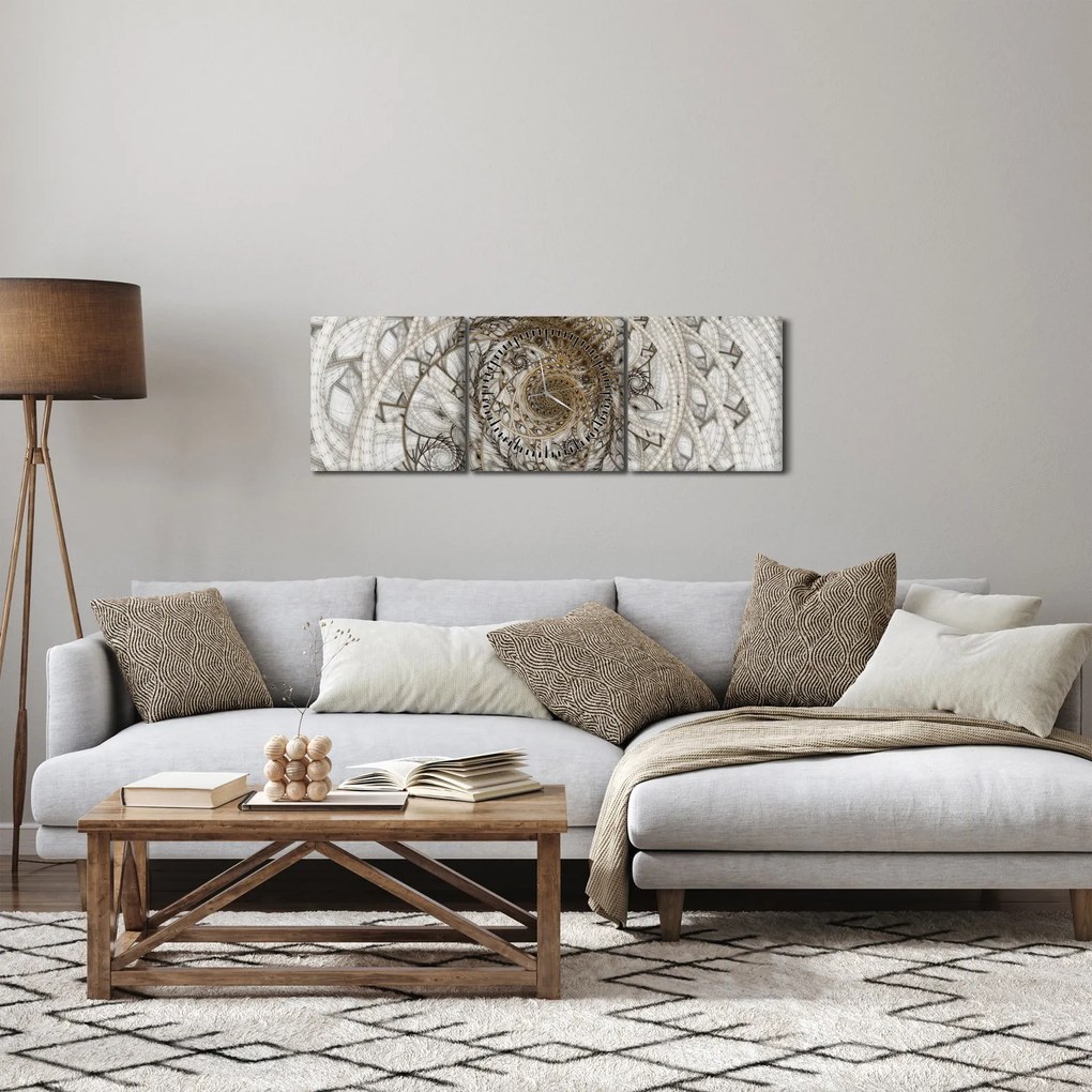 Tablou artei ornamentale (cu ceas) (90x30 cm)