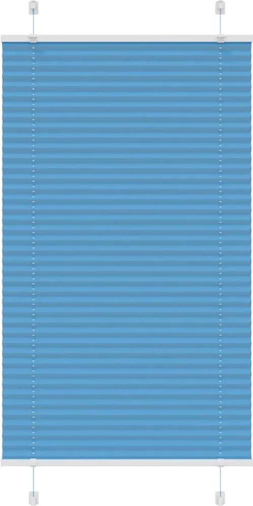 vidaXL Jaluzea plisată albastru 70x100 cm Lățime țesătură 69,4 cm