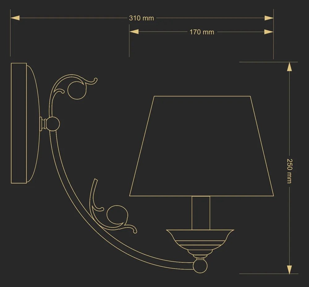Aplica design clasic realizata manual CASAMIA