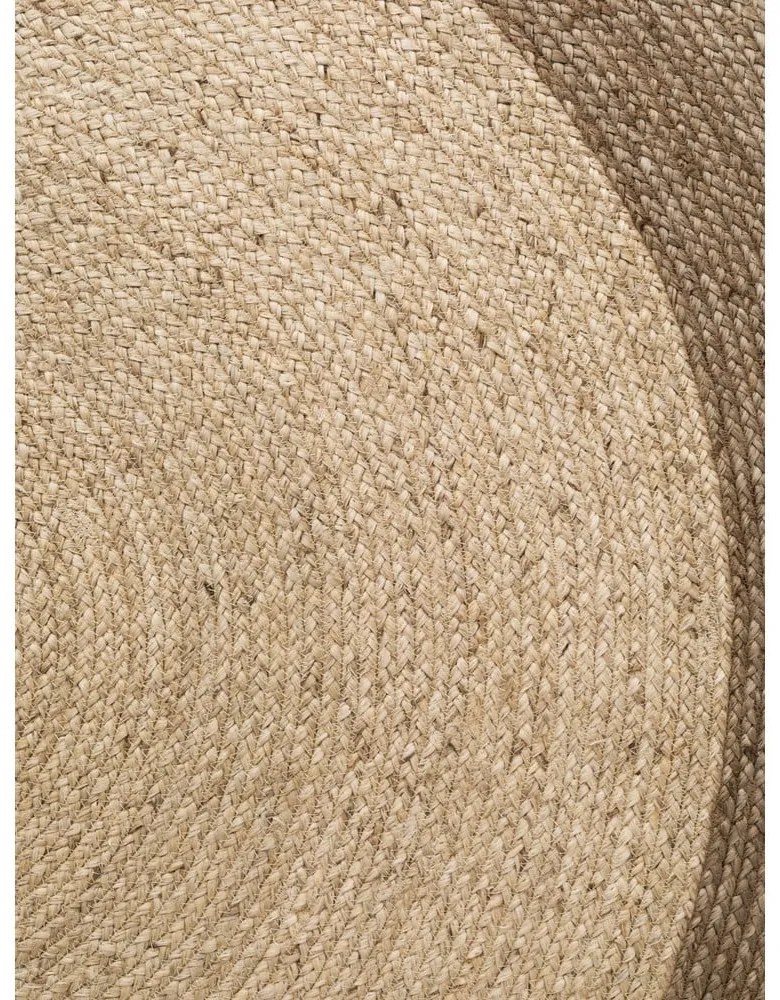 Covor grej reversibil, țesut manual rotund din iută ø 240 cm Jutta Greige – Hanse Home