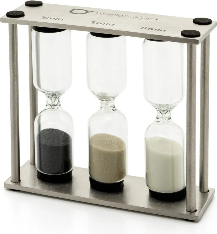 Minutar argintiu de tip clepsidră Duet – Bredemeijer