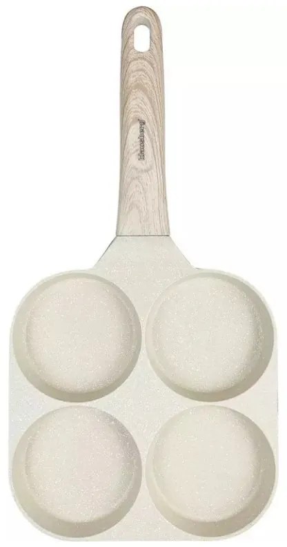 Tigaie cu 4 compartimente Klausberg KB 7823, 18,5 cm, Finisaj marmura, Inductie, Bej