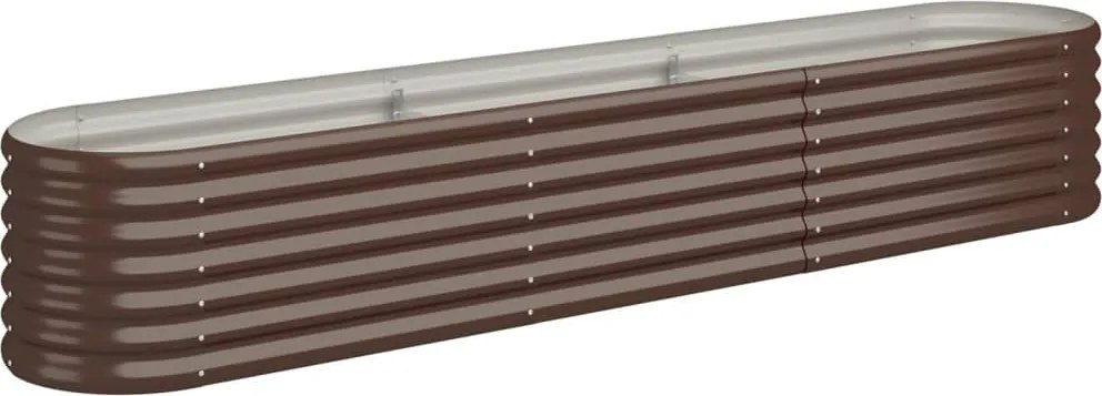 vidaXL Strat înălțat grădină 224x40x36 cm oțel galvanizat