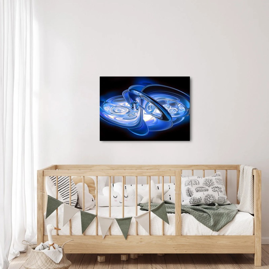 Tabloul abstract albastru (70x50 cm)