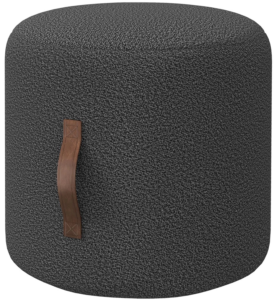 HOMCOM Scaun, Suport pentru picioare într-un design modern, Gri închis + Maro | Aosom Romania