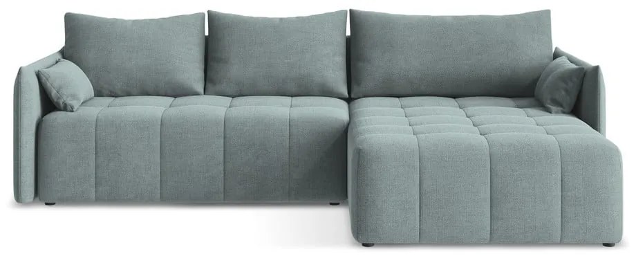 Colțar albastru extensibil/cu spațiu de depozitare (cu colț pe partea dreaptă/cu șezlong) Moku – Makamii