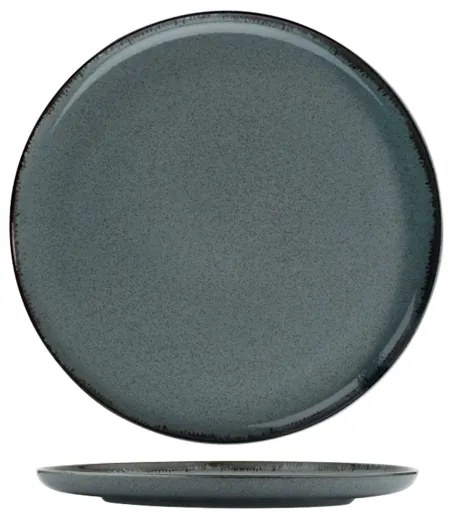 Set de masă 24 piese, porțelan, albastru