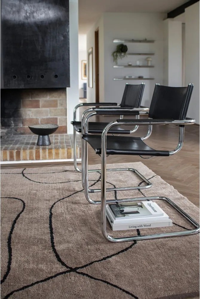 Covor maro lavabil din bumbac 140x200 cm Shadow – Mette Ditmer Denmark