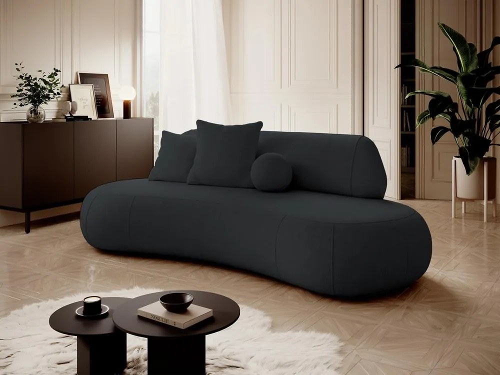 Canapea trei locuri Bally (negru + negru). 1100112